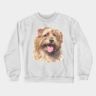 Copy of Norfolk Terrier Watercolor Art Crewneck Sweatshirt